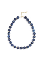 Bead necklace with gold beads 13.5mm