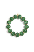Elastic beaded bracelet with large beads