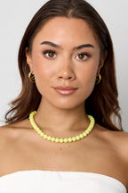 Necklace with medium beads-10mm