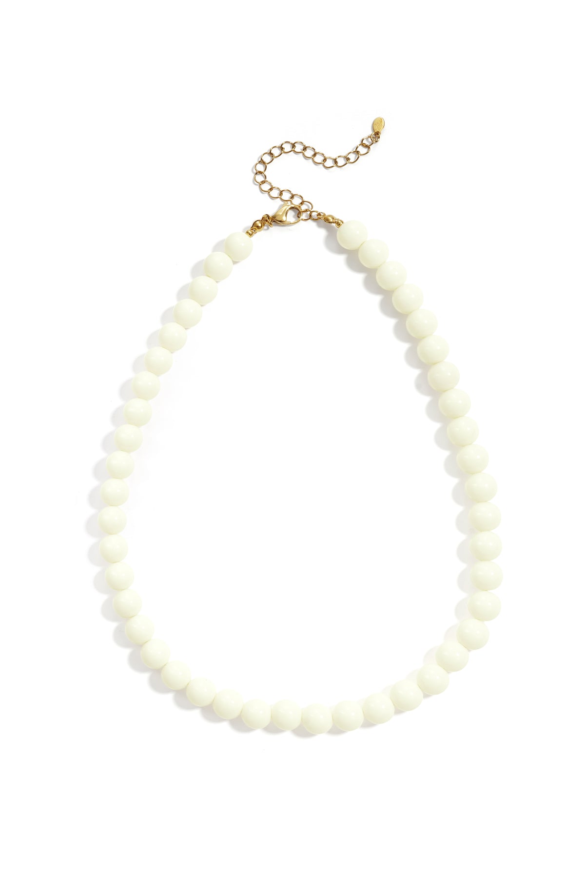 Necklace with medium beads-10mm