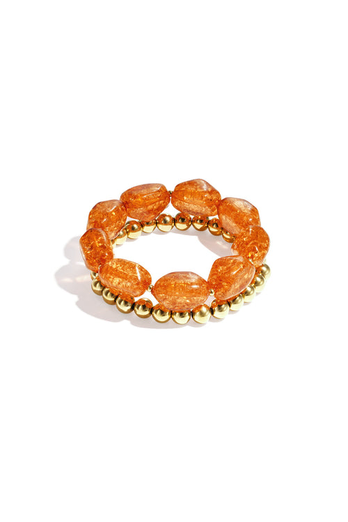 Bracelet set with chunky beads