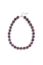 Bead necklace with gold beads 13.5mm