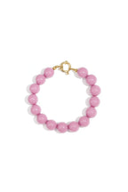 Bracelet with medium beads and front clasp-12mm