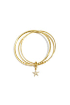 Bangles with hanging flower charm
