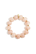 Elastic beaded bracelet with large beads