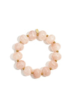Elastic beaded bracelet with large beads