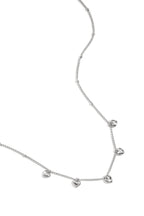 Minimalist necklace with small hearts