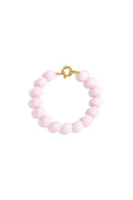 Bracelet with medium beads and front clasp-12mm