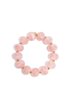 Elastic beaded bracelet with large beads