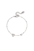 Bracelet with hearts, colored stones, and dots