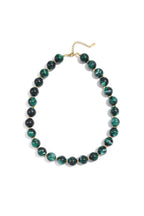 Bead necklace with gold beads 13.5mm