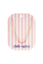 Layered necklaces with beads and hearts