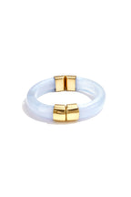 Chunky bangle with gold details
