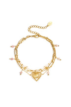 Triple beaded bracelet